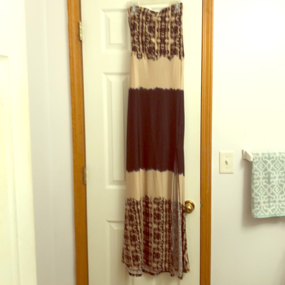 Leopard print maxi dress